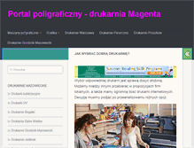 Tablet Screenshot of drukarniamagenta.pl